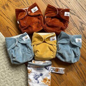 Grovia Newborn AIO Cloth Diaper-  Buttah